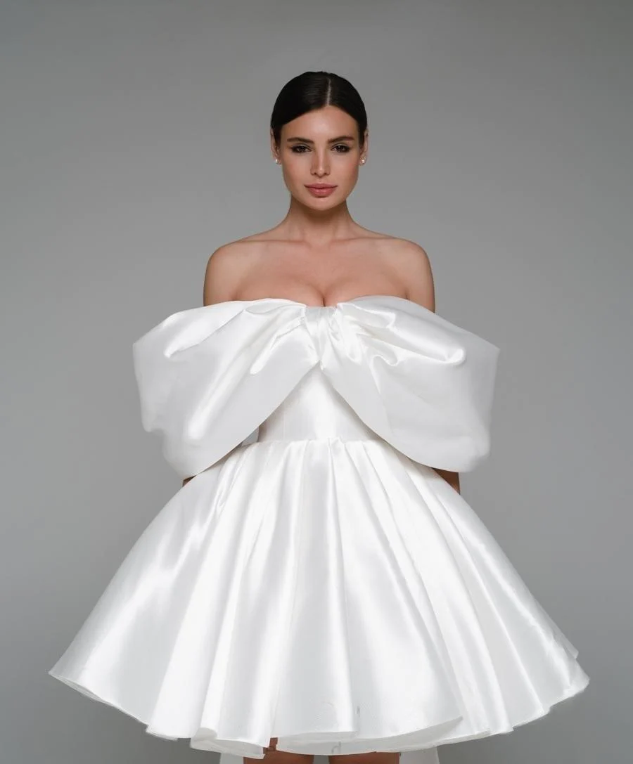 Diamond Dust Dream: Larvik White Dress
