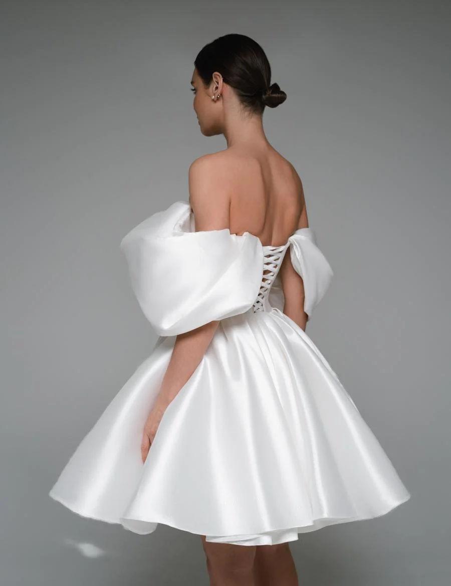 Diamond Dust Dream: Larvik White Dress