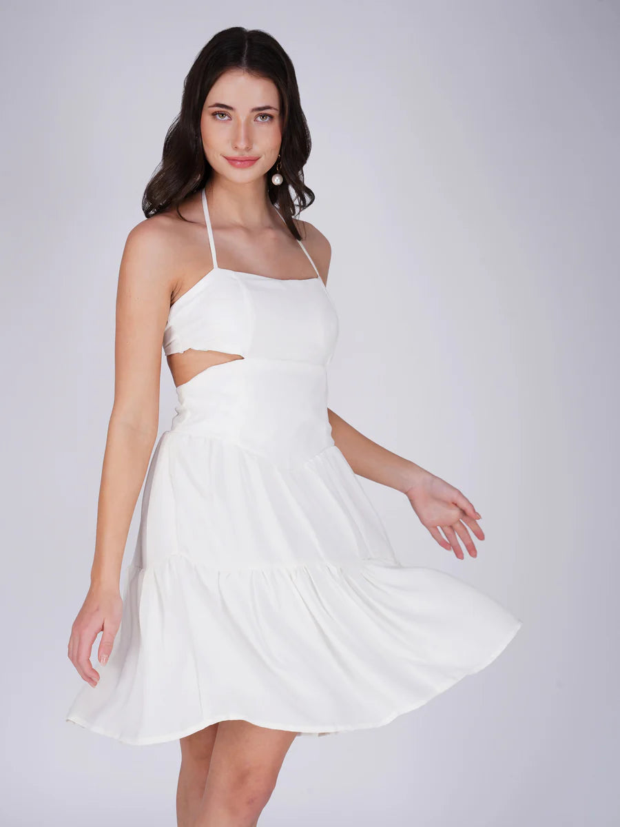 Lightweight Soft Touch White Dress